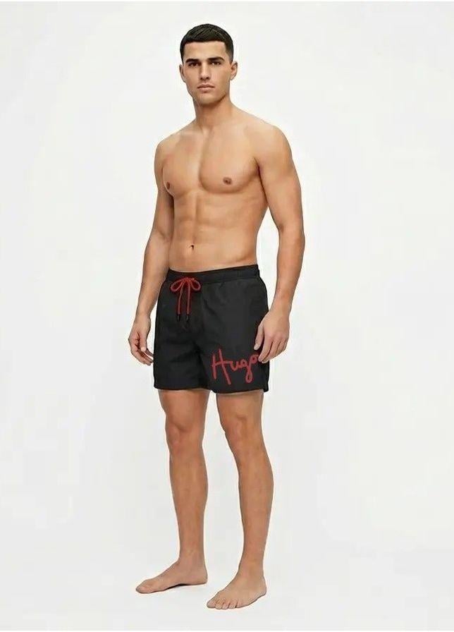 Шорти чоловічі для плавання Hugo Boss Handwritten Logo Quick-Dry Swim Shorts HB-3009BL 2XL