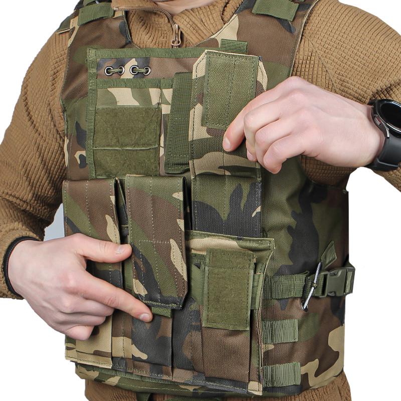 Жилет AOKALI Outdoor А56 Camouflage Green разгрузочный военный - фото 5 Жилет AOKALI Outdoor А56 Camouflage Green разгрузочный военный - фото 5