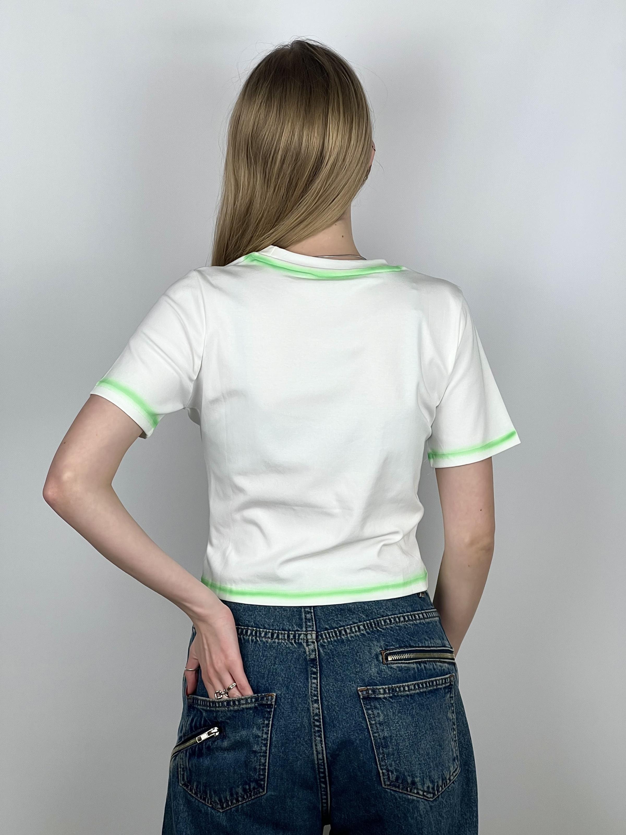 Футболка женская Coffee с контрастными рукавами OS Белый (#2731-05) - фото 2 Футболка женская Coffee с контрастными рукавами OS Белый (#2731-05) - фото 2