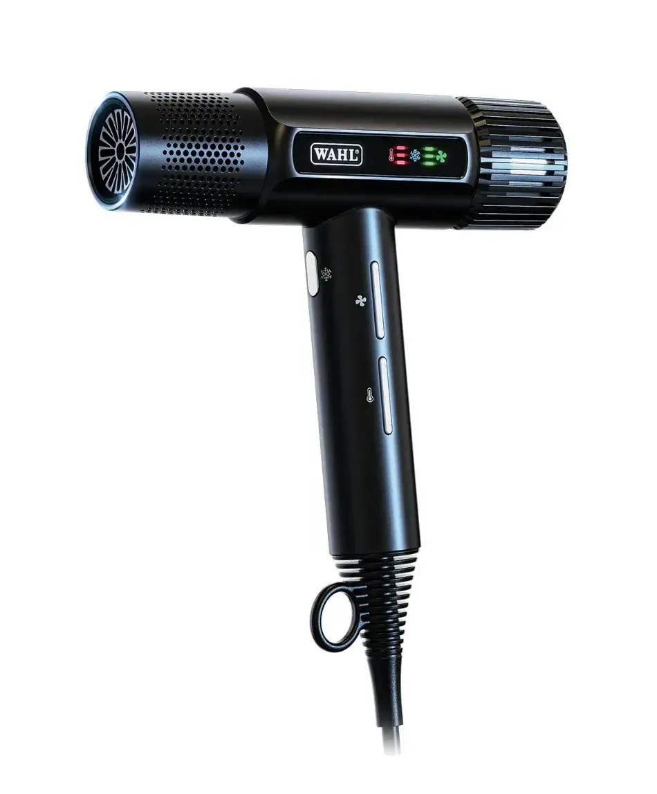 Фен для волос WAHL T-Dryer Vanquish 1600 Вт 3 скорости и 3 температурных режима Черный (4321-0470)