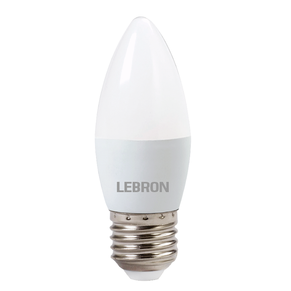 Лампа светодиодная Lebron L-С37 6W Е27 6500K 480Lm