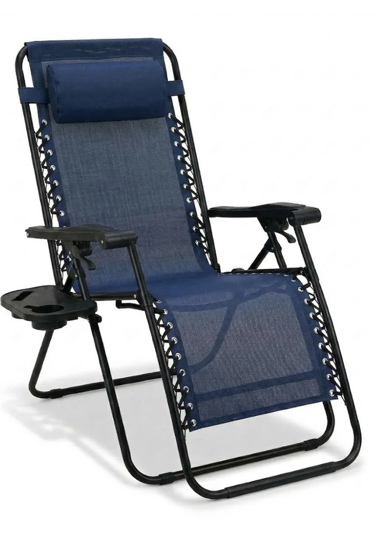 Шезлонг LEOBRO Zero Gravity 178х64х110 см з підголовником та регулюванням спинки Navy Blue (leo-140949) Шезлонг LEOBRO Zero Gravity 178х64х110 см з підголовником та регулюванням спинки Navy Blue (leo-140949)