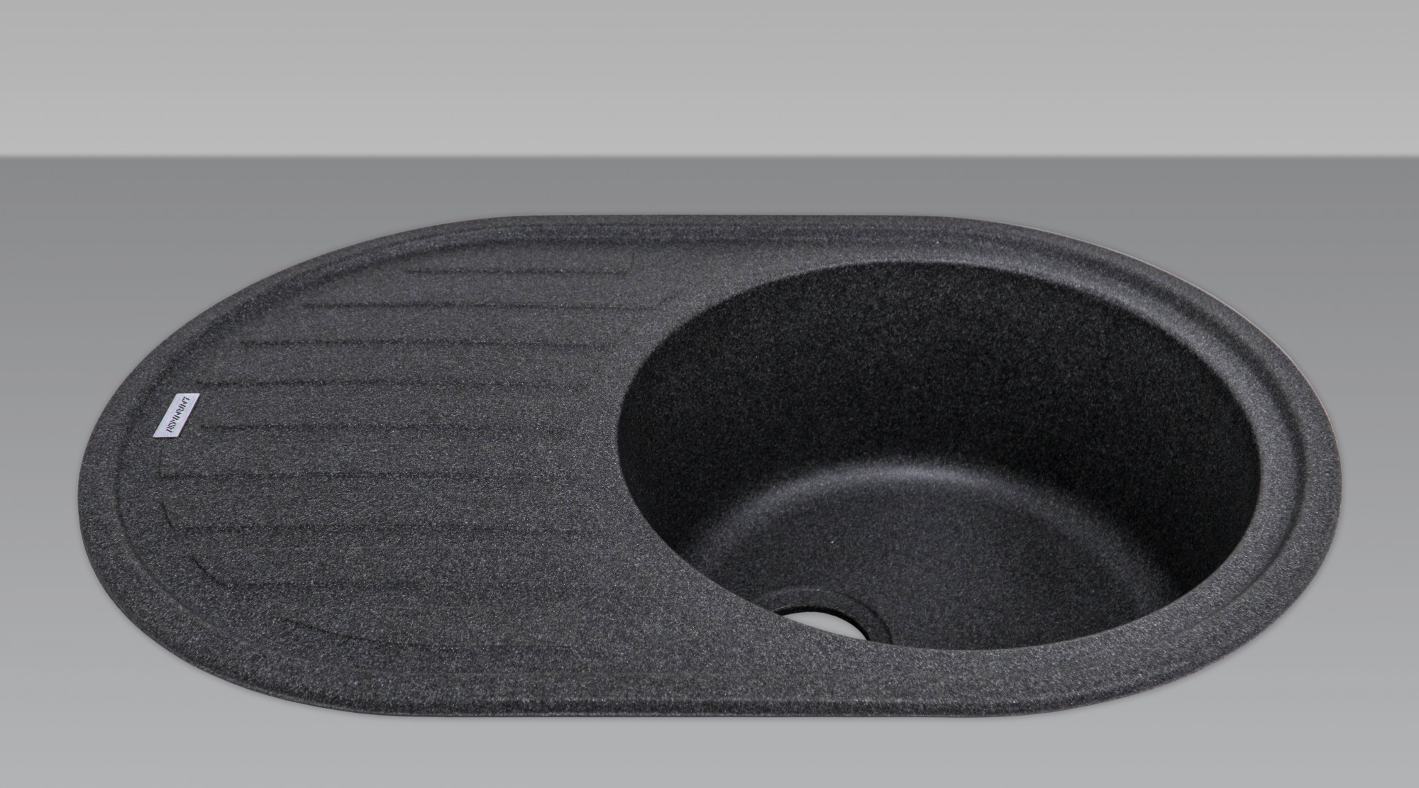 Мойка для кухни Adamant Ellipsis (grafit-13) 77х50х20 см - фото 2 Мойка для кухни Adamant Ellipsis (grafit-13) 77х50х20 см - фото 2