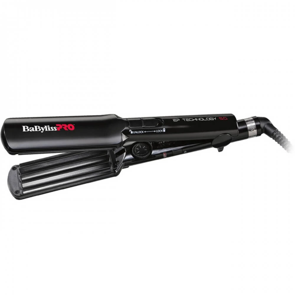 Плойка-гофре BaByliss PRO CRIMP BAB2658EPCE 38 мм Черный (GR-05724) Плойка-гофре BaByliss PRO CRIMP BAB2658EPCE 38 мм Черный (GR-05724)
