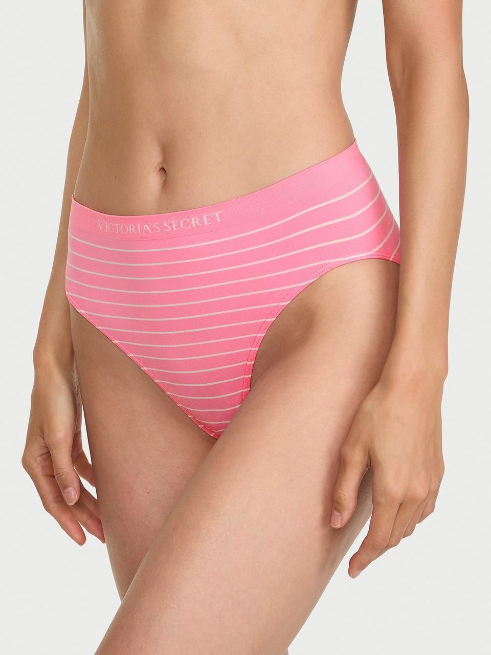 Трусики женские Victoria's Secret Seamless High-Leg Brief L Розовый (3181829554)