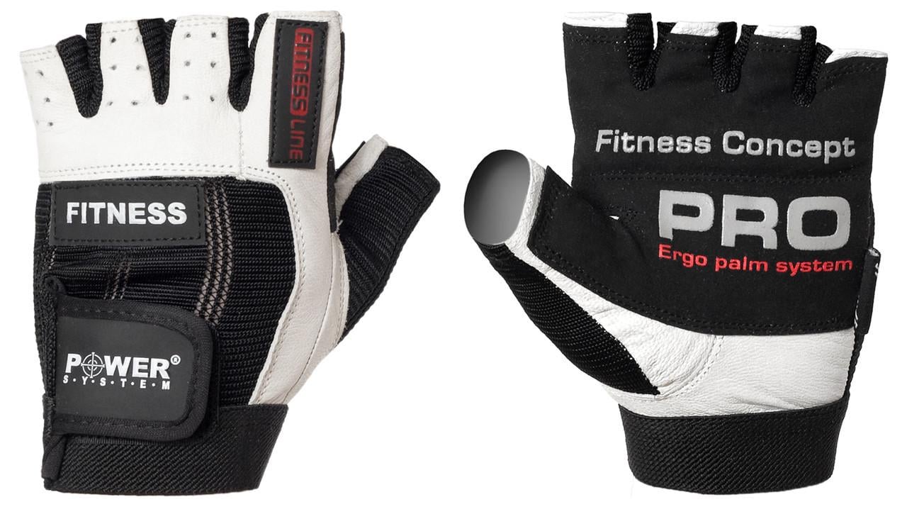 Перчатки для фитнеса и тяжелой атлетики Power System Fitness PS-2300 XS Black/White