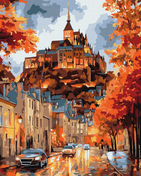 Картина за номерами Ideyka Осіннє містечко 40x50 см (Id-KHO3665)