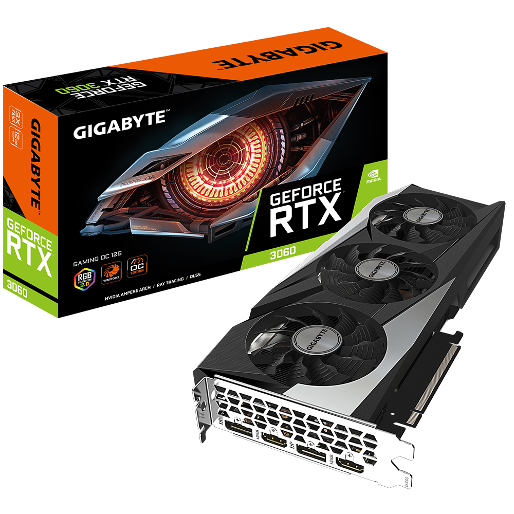 Відеокарта Gigabyte GV-N3060GAMING OC-12GD rev.2.0 LHR NVIDIA RTX 3060 12 Гб DDR6 (9822748) - фото 6