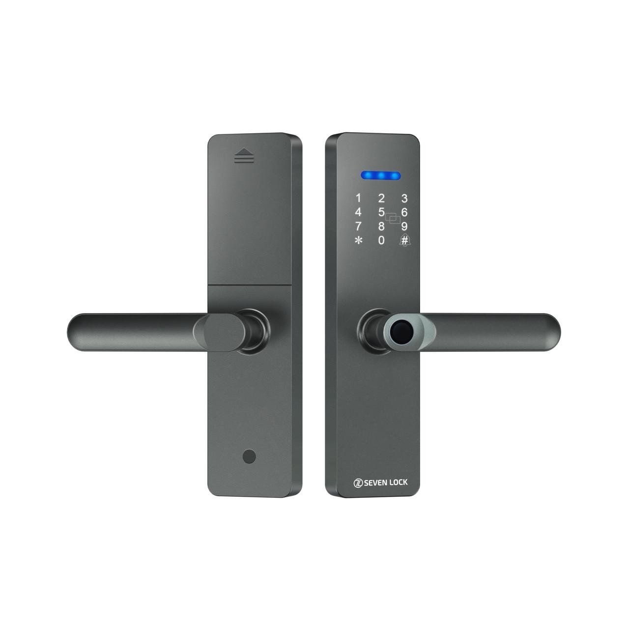 Замок дверний біометричний розумний SEVEN LOCK SL-7740BF Grey (2269662139) - фото 3 Замок дверний біометричний розумний SEVEN LOCK SL-7740BF Grey (2269662139) - фото 3