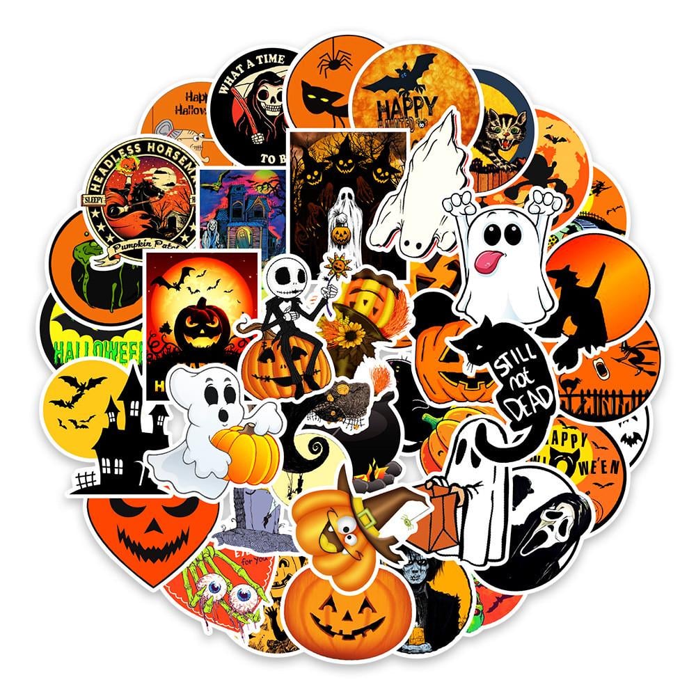 Стикеры виниловые Хэллоуин №1 50 шт. (10681)