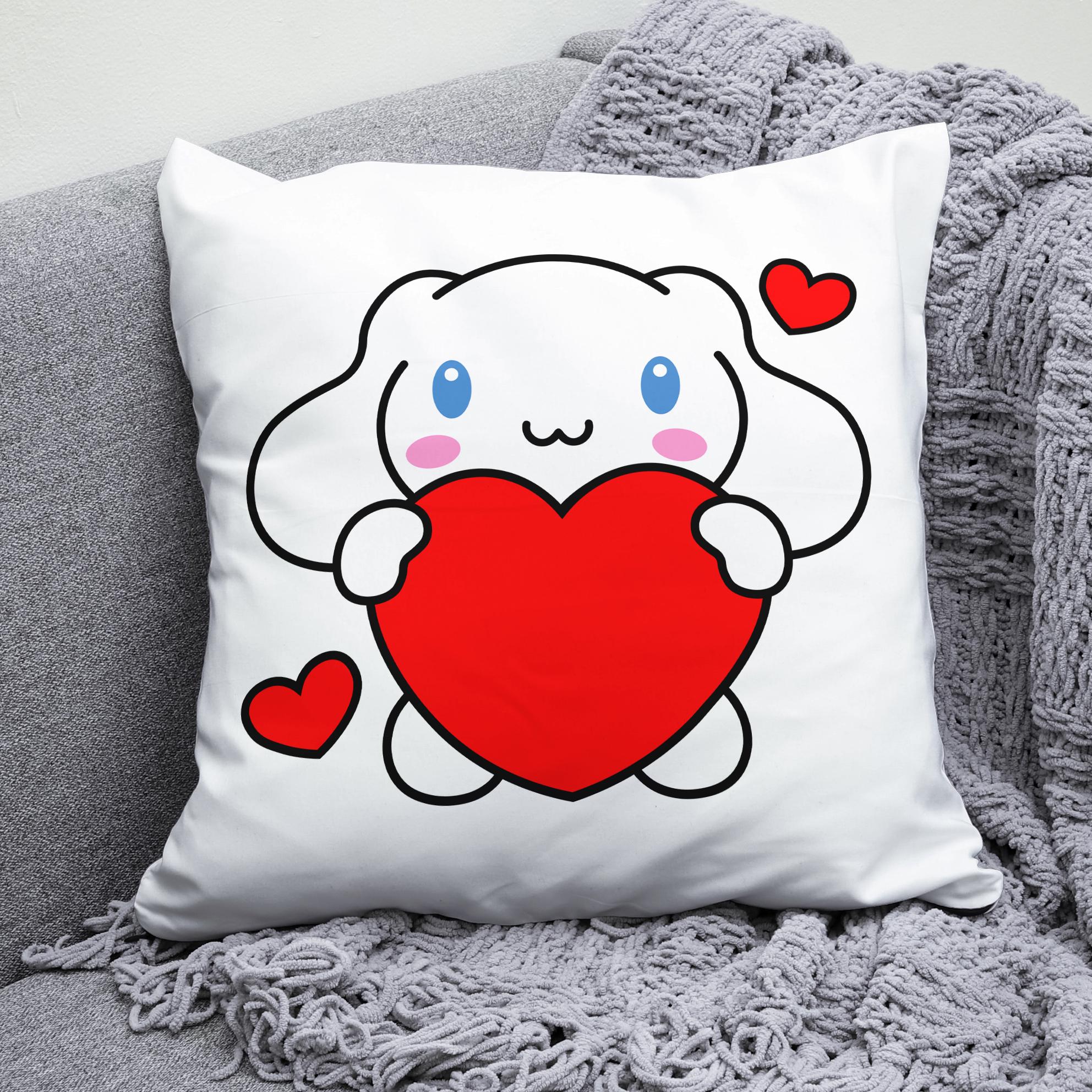 Плюшевая подушка квадрат с принтом Cinnamoroll (407)