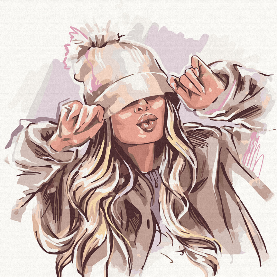 Картина по номерам Art Craft Winter girl 40х40 см (10230-AC)