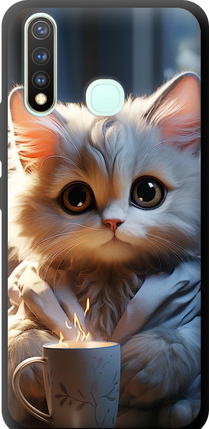Чехол на Vivo Y19 White cat (5646b-630-42517)