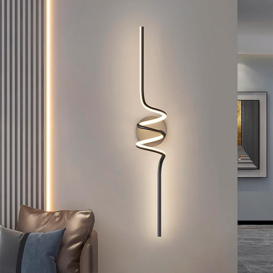 Светильник Line.F WM 28/600 LED в стиле модерн настенный Черный (2476_4640)