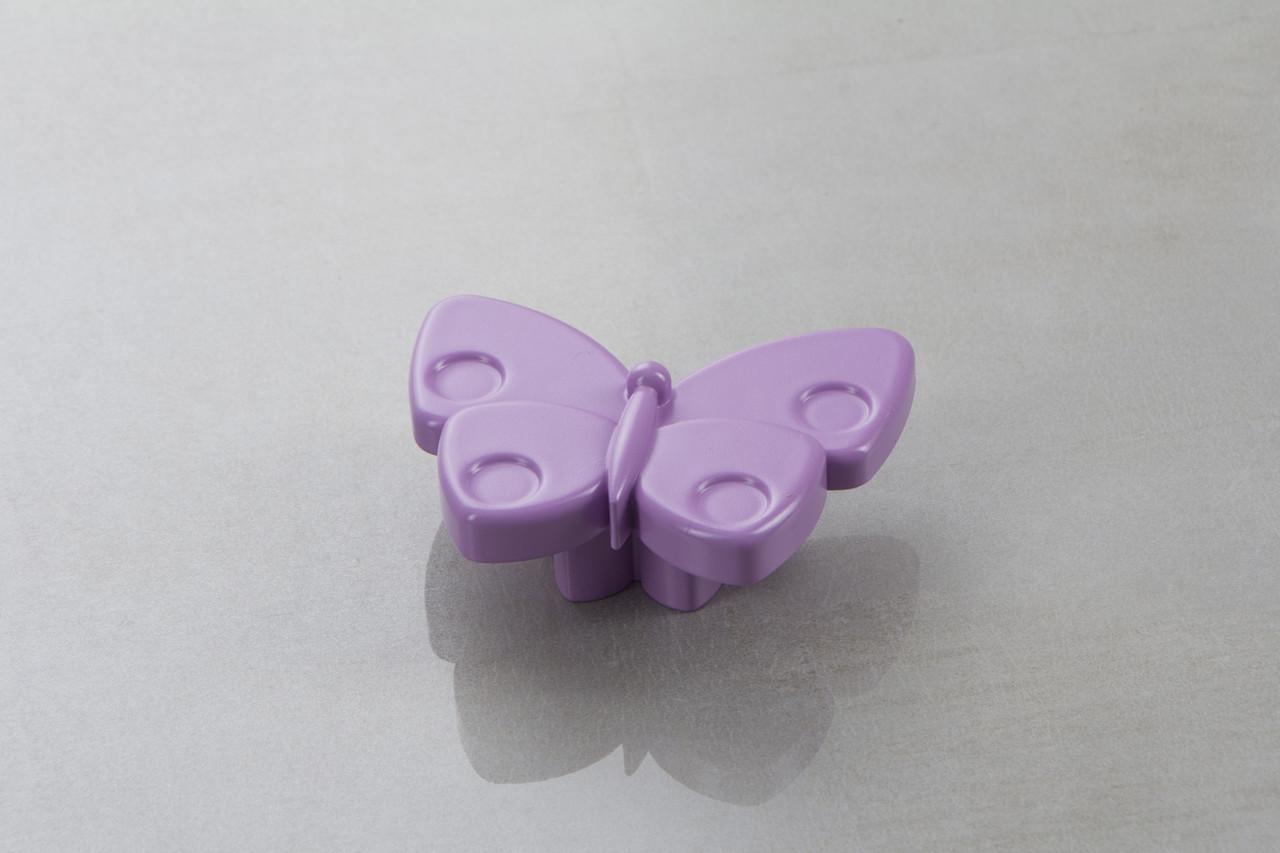 Меблева ручка Poliplast Метелик РП-28 Фіолетовий матовий (16191)