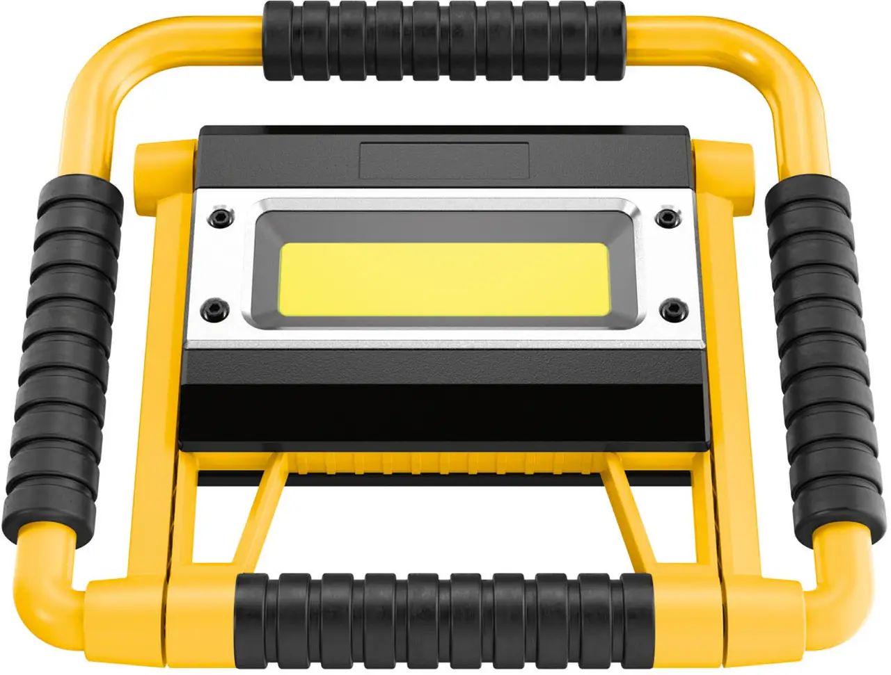 Лампа акумуляторна Parkside з вбудованим повербенком 1400мА 20 Вт 1500 Лм Жовтий (100351275)