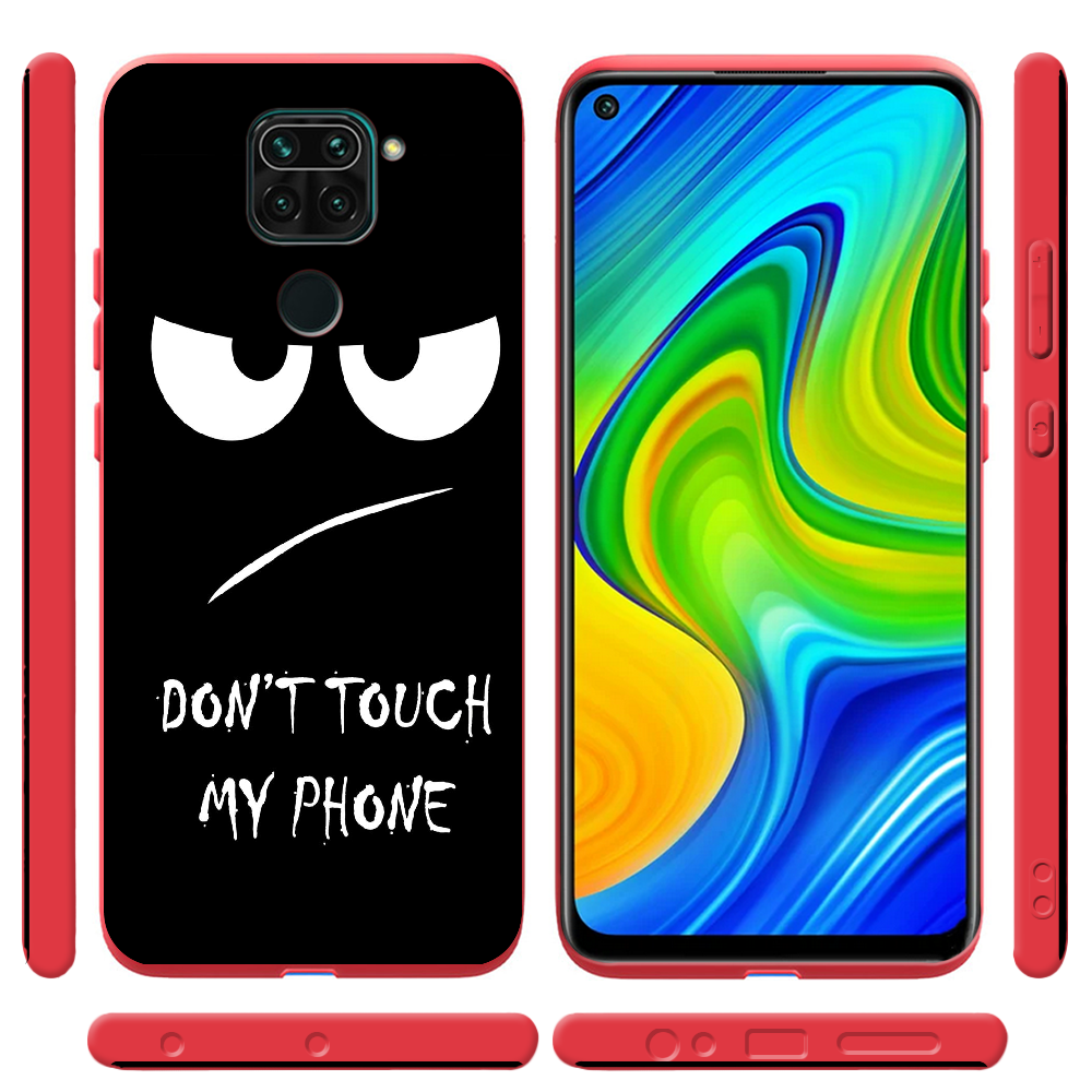 Чехол с рисунком Boxface Xiaomi Redmi Note 9 Don't Touch my Phone Красный силикон (39801-up535-41193) - фото 2