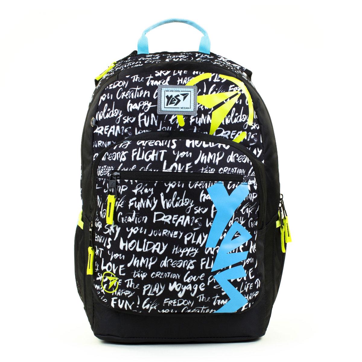 Рюкзак молодіжний YES T-57 Sport з пеналом Чорний (558358)