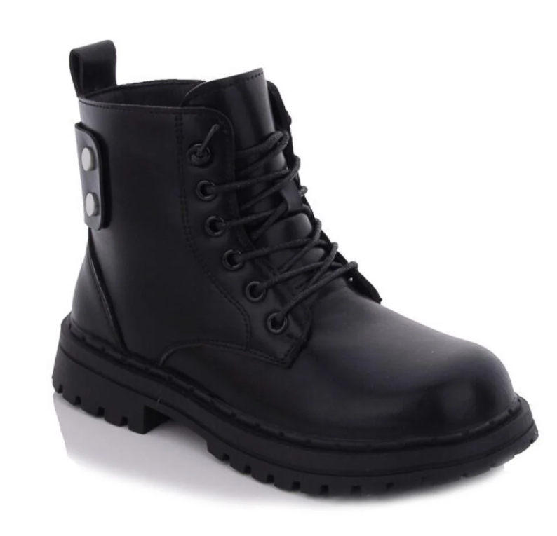 Ботинки демисезонные для девочек Леопард B180180/33 р. 33 Черный