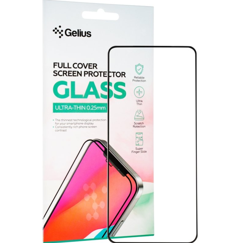 Защитное стекло Gelius Full Cover Ultra-Thin 0.25mm для Samsung G996 (S21 Plus) Black