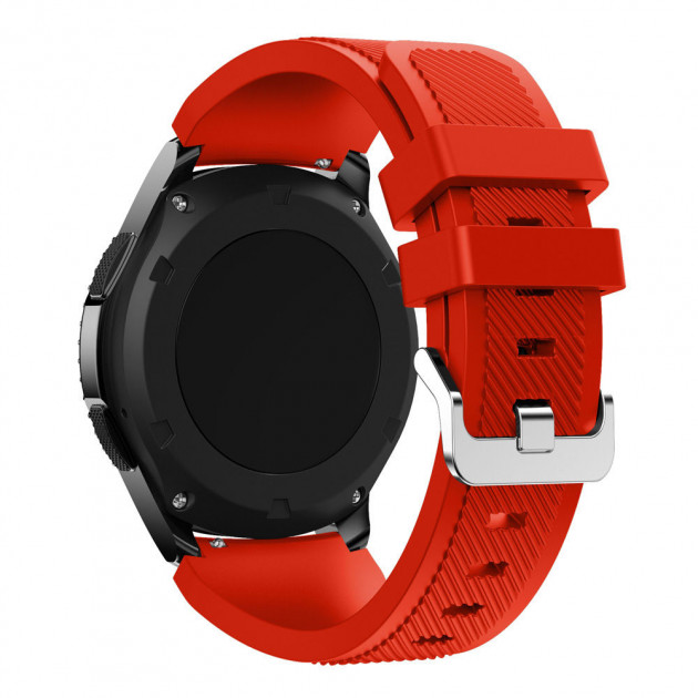 Силиконовый ремешок Watchbands для Samsung Gear S3 Красный (WB001RED) - фото 3