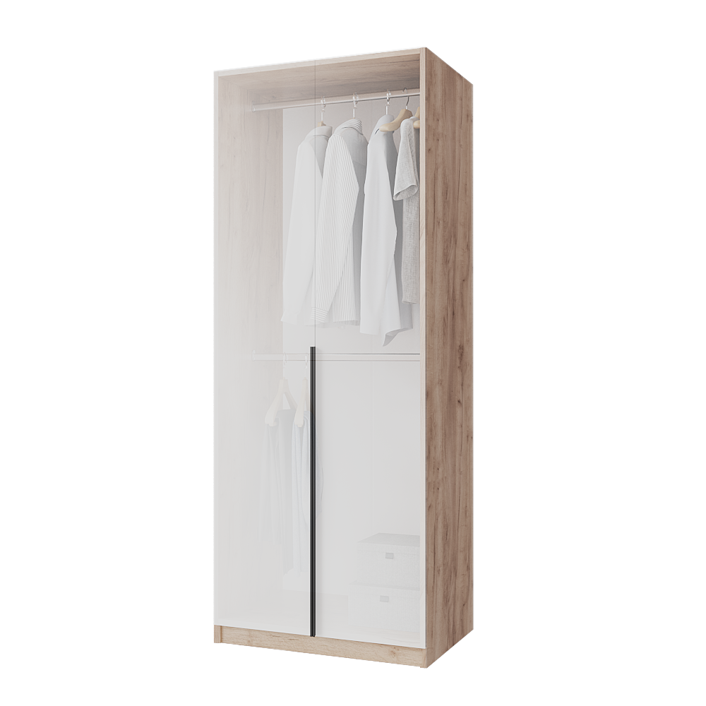 Шкаф распашной Меблітренд Чиназес Чи-800 800х500х2050 мм Дуб крафт золотой/Белый (26794757) - фото 2 Шкаф распашной Меблітренд Чиназес Чи-800 800х500х2050 мм Дуб крафт золотой/Белый (26794757) - фото 2