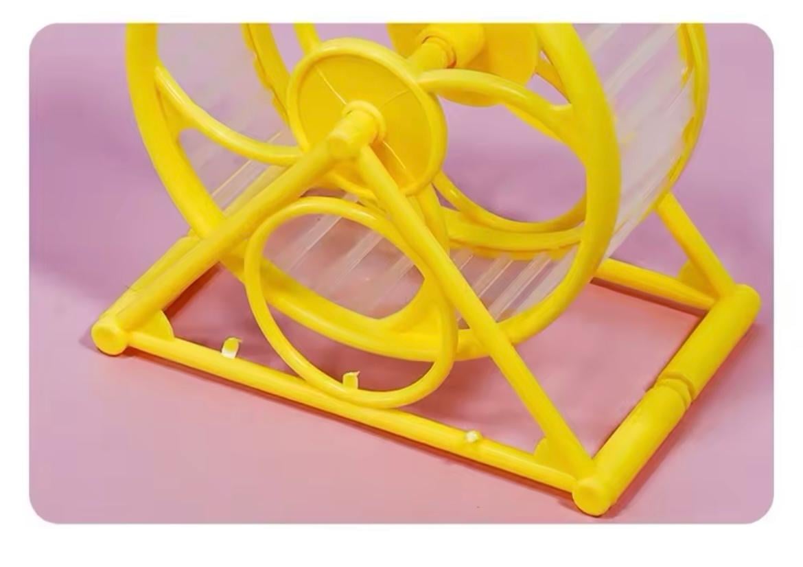 Колесо тренажер для хом'яків 14 см Yellow (29875638) - фото 4