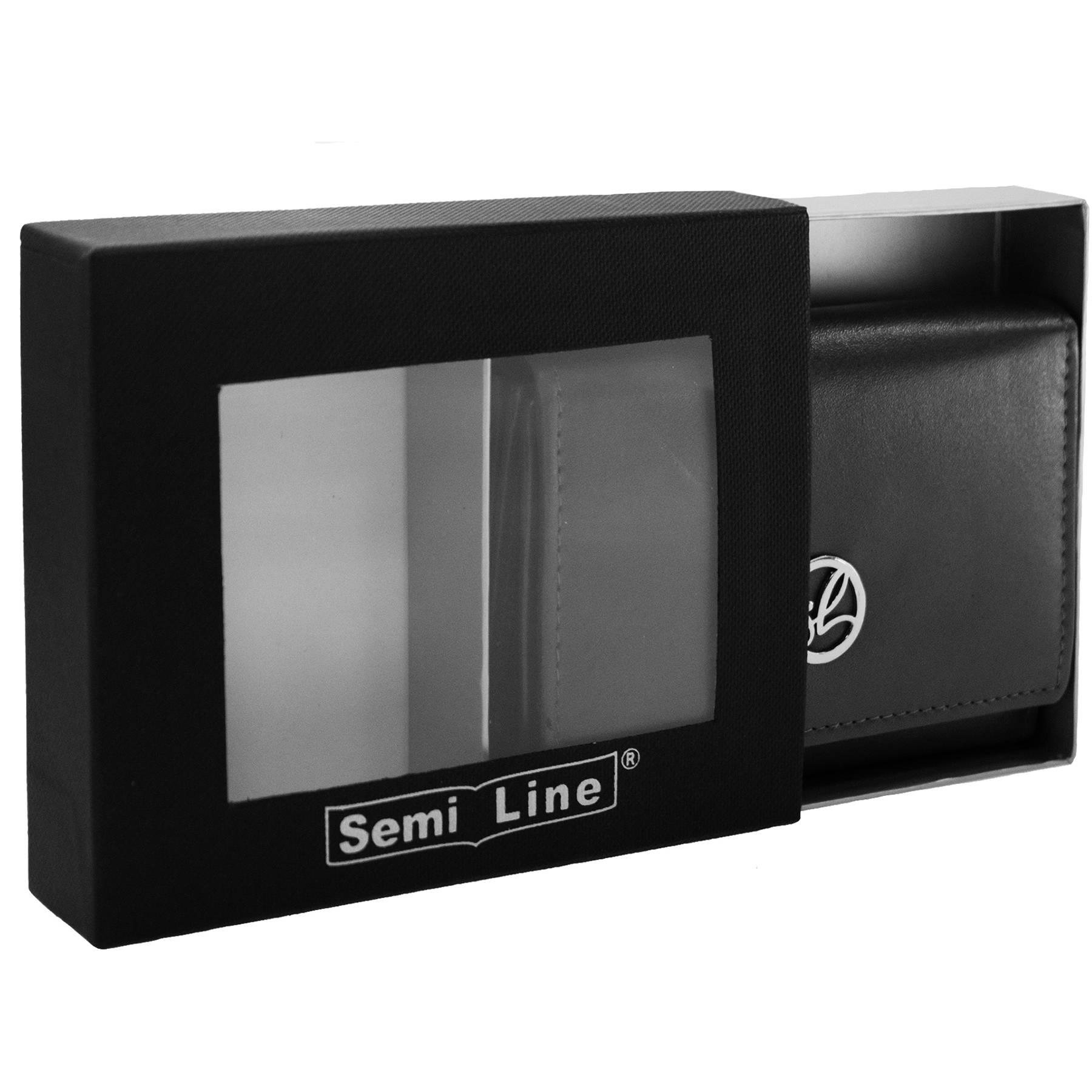Кошелек женский кожаный SEMI LINE RFID Black (P8272-0) - фото 3 Кошелек женский кожаный SEMI LINE RFID Black (P8272-0) - фото 3