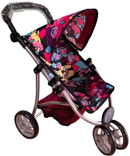 Коляска для куклы трехколесная Melogo с регулируемой ручкой и поворотными колесами (9671) Коляска для куклы трехколесная Melogo с регулируемой ручкой и поворотными колесами (9671)