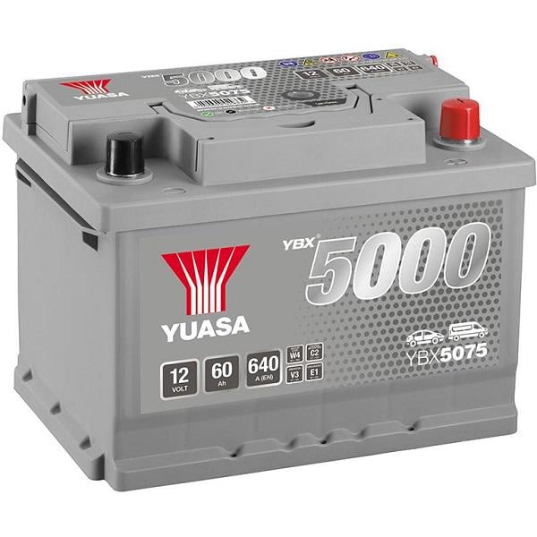 Акумулятор YuasaBatteryEuropeGmb YBX5075 12V 60Ah