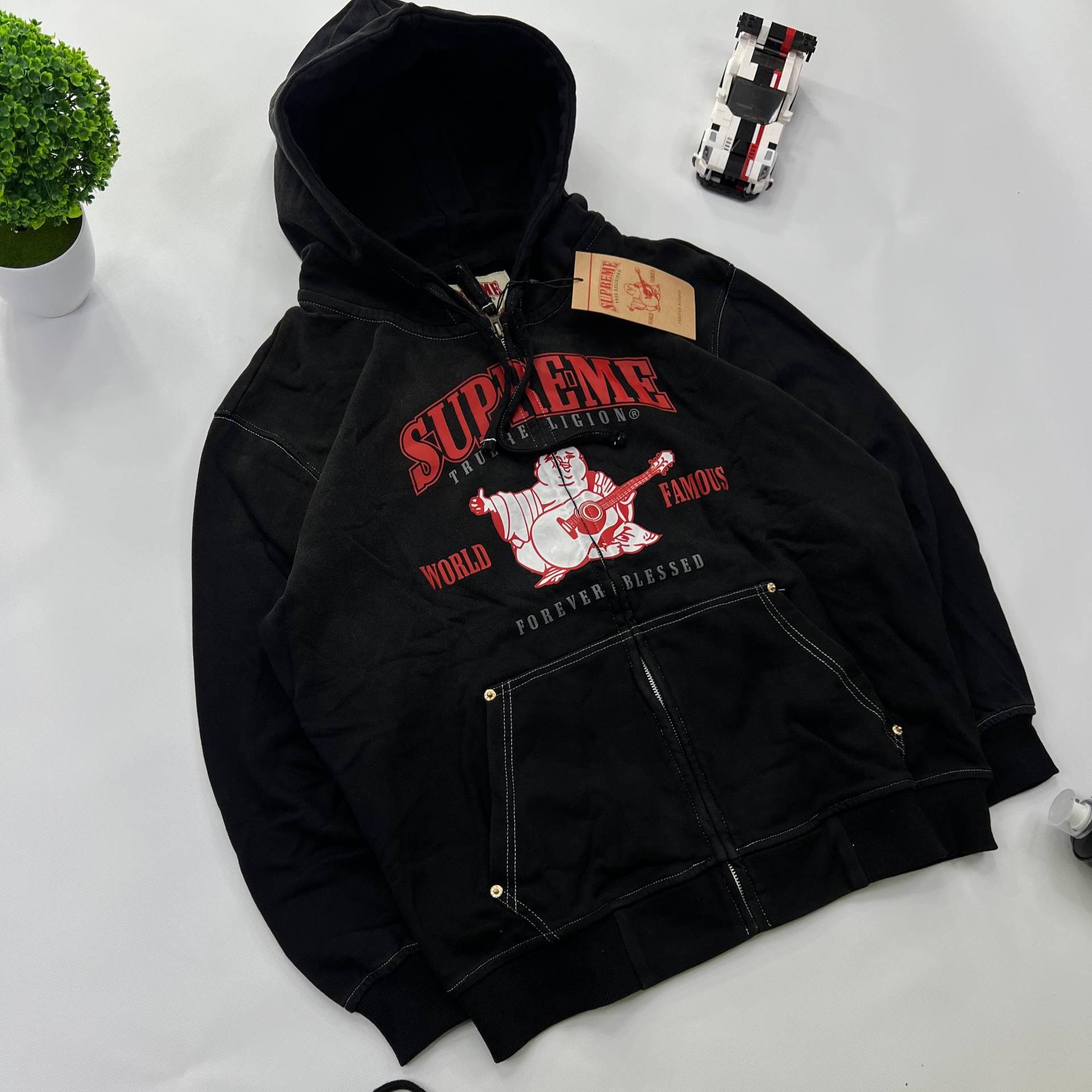 Худі-зіп SupremeхTrue Religion S Black (549103881) - фото 3 Худі-зіп SupremeхTrue Religion S Black (549103881) - фото 3