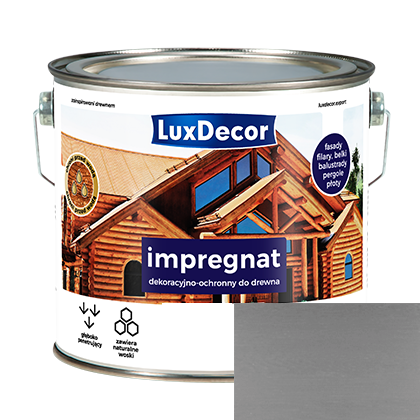 Импрегнат LuxDecor декоративно-защитный 2,7 л Серый мат