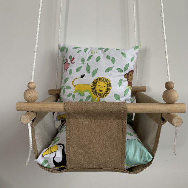 Дитяча гойдалка Infancy Африка Карамельний (9884991) - фото 2 Дитяча гойдалка Infancy Африка Карамельний (9884991) - фото 2