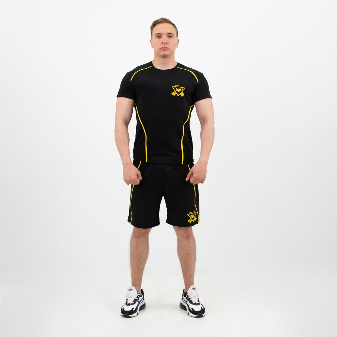 Комплект спортивний чоловічий FitU Glory Black 1.0 XL (5KGB10XL) - фото 1