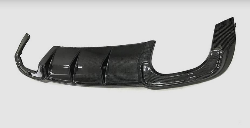 Диффузор заднего бампера DDCarbon V5 для S-Line SD 2017-2020 DDCarbon для Audi A3 2012-2020 гг. натуральный карбон (132991)