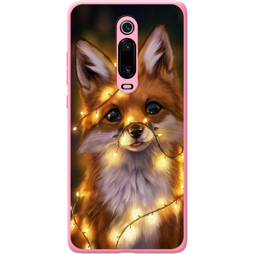 Чохол BoxFace Xiaomi Mi 9T / Mi 9T Pro Різдвяна Лисичка Рожевий силікон (37376-up2399-43049)