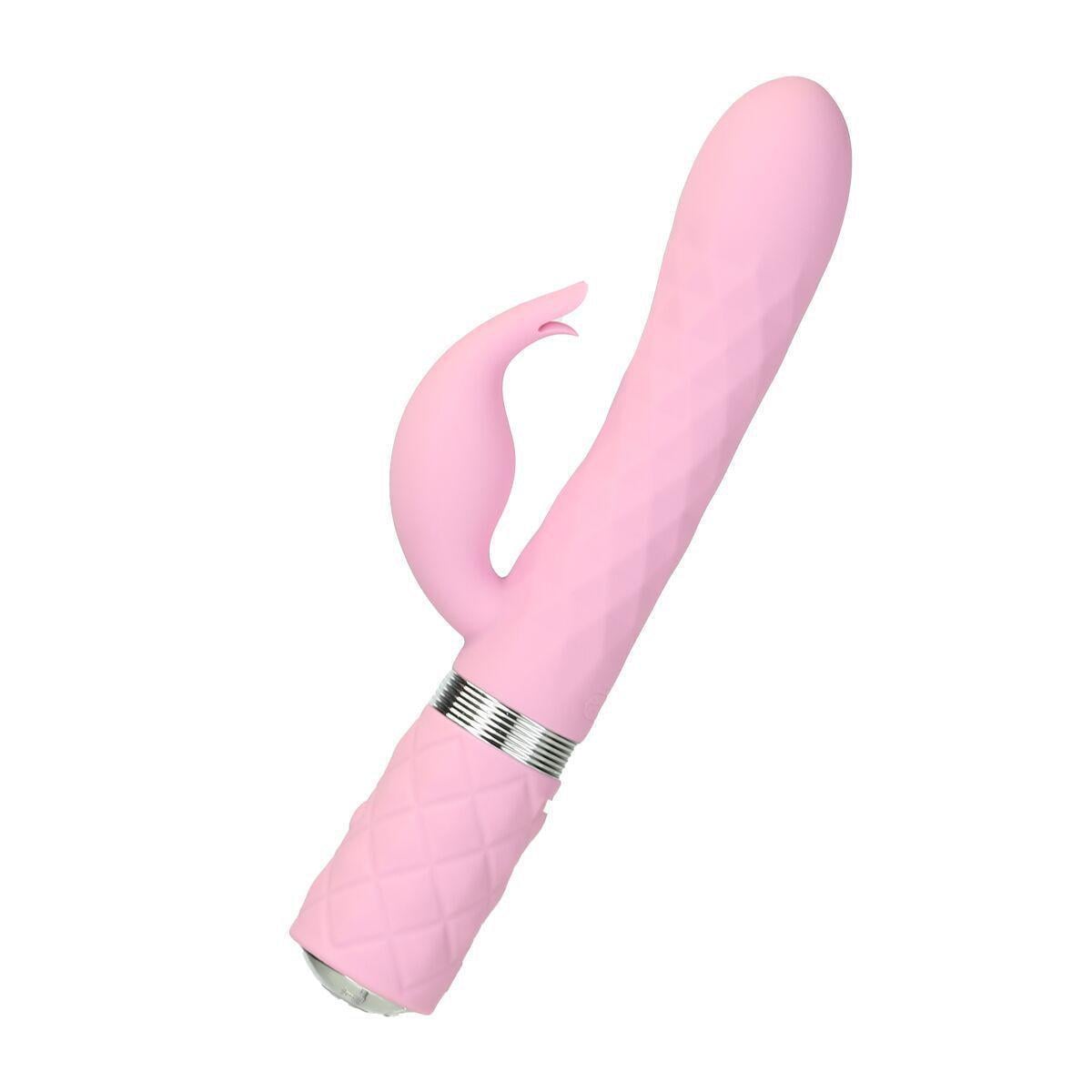 Вибратор Кролик с ротацией Pillow Talk Lively кристалл Swarovsky/тройное ведро Pink (SO6856)