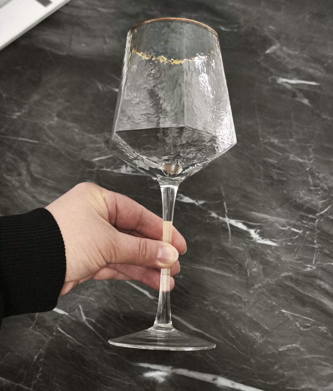 Бокал стеклянный Прозрачная бирюза 400 мл (FD003-1) - фото 6 Бокал стеклянный Прозрачная бирюза 400 мл (FD003-1) - фото 6