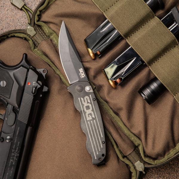 Нож SOG Tac Ops Black Micarta) - фото 7