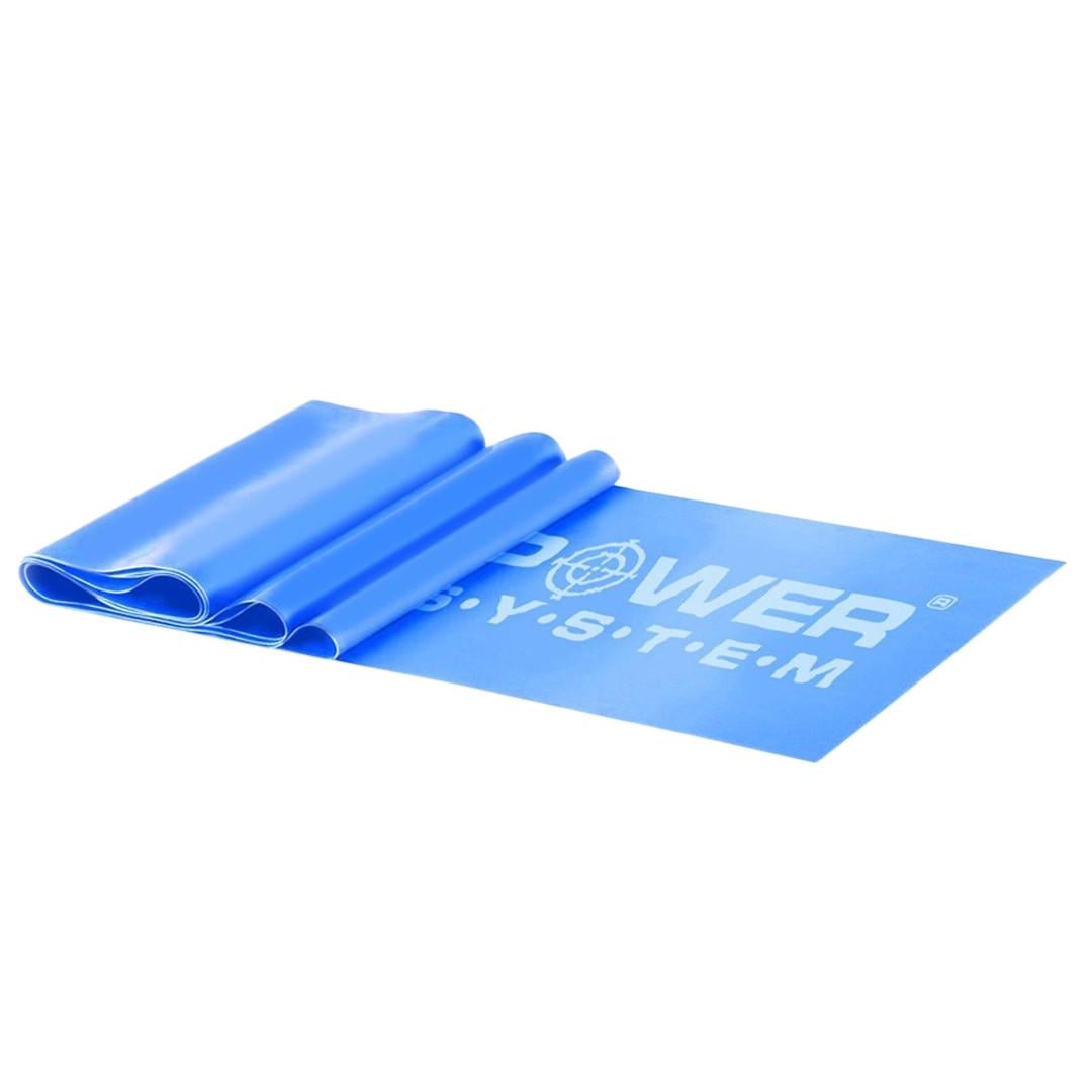 Стрічка-еспандер для спорту та реабілітації Power System PS-4121 Flat Stretch Band Level 1 5-15 кг Blue