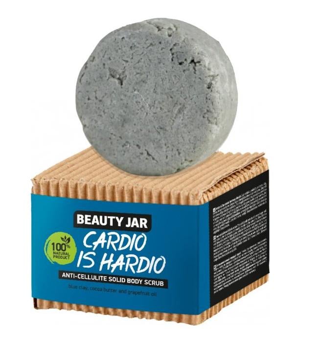 Антицелюлітний твердий скраб для тіла Cardio Is Hardio Beauty Jar 100 г (4751030832005)