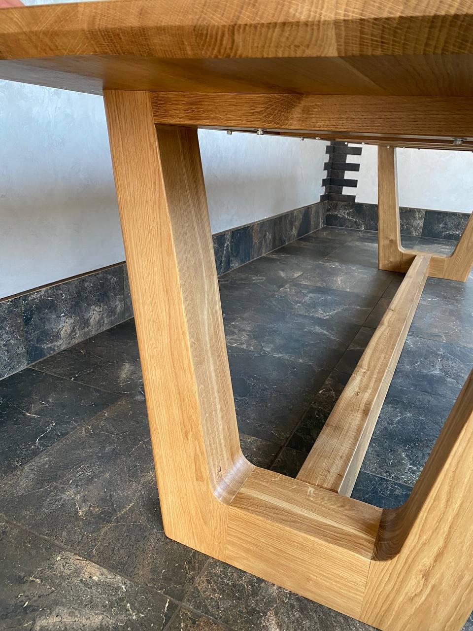 Обідній стіл Garz з масиву дуба 300х90х48 см - фото 3 Обідній стіл Garz з масиву дуба 300х90х48 см - фото 3