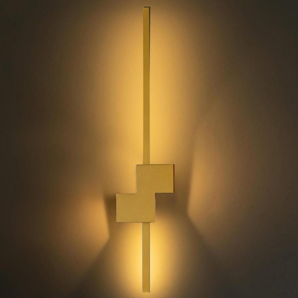 Светильник светодиодный настенный Light House SY-19017/800 PLG 32/10W 800х150х80 мм Золотой - фото 2