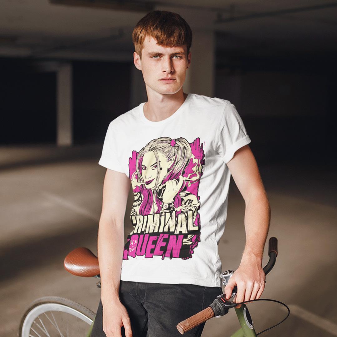 Футболка унісекс The Suicide Squad Harley Queen Criminal Queen 4XL Білий (00000010386)