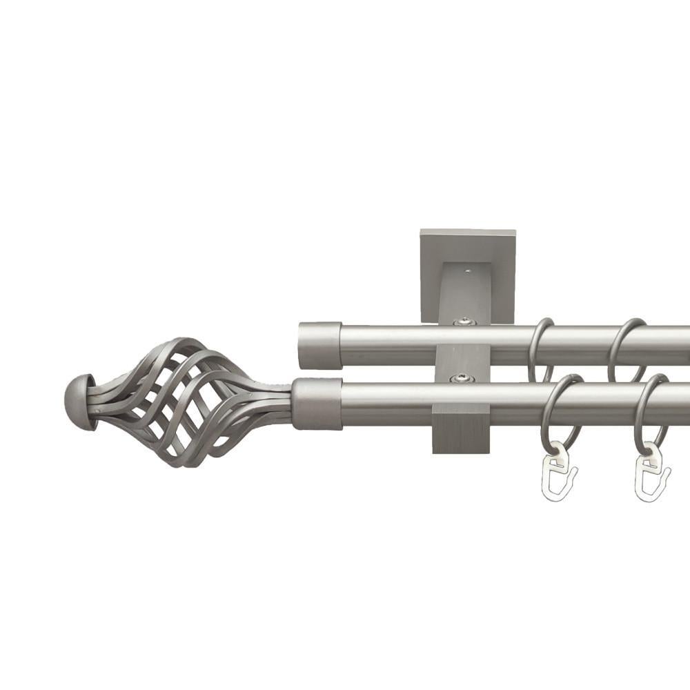 Карниз трубчатый двухрядный Orvit Арезо техно 19/19 мм 240 см Сатин (000-9417) - фото 1 Карниз трубчатый двухрядный Orvit Арезо техно 19/19 мм 240 см Сатин (000-9417) - фото 1