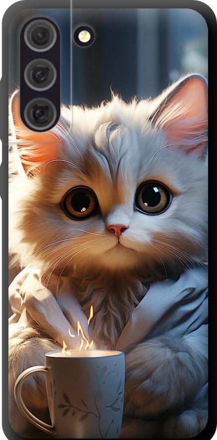 Чехол на Samsung Galaxy S21 FE White cat (5646b-2302-42517)