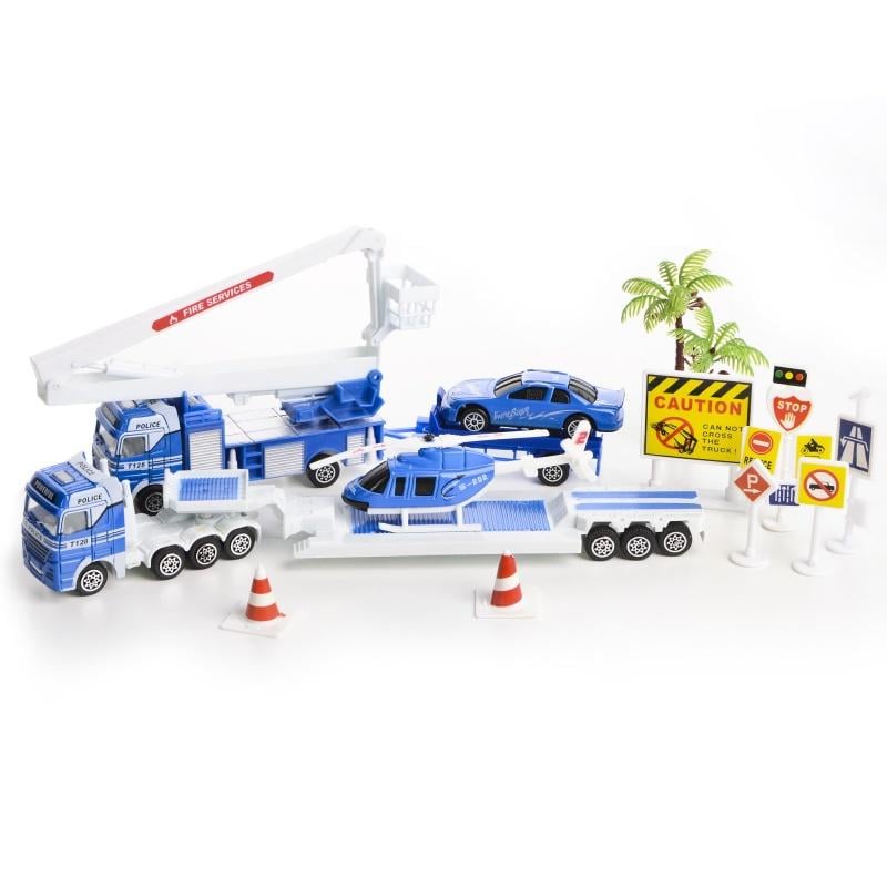 Игровой набор Na-Na Полиция с эвакуатором и вертолетом IM107B (T11-156)