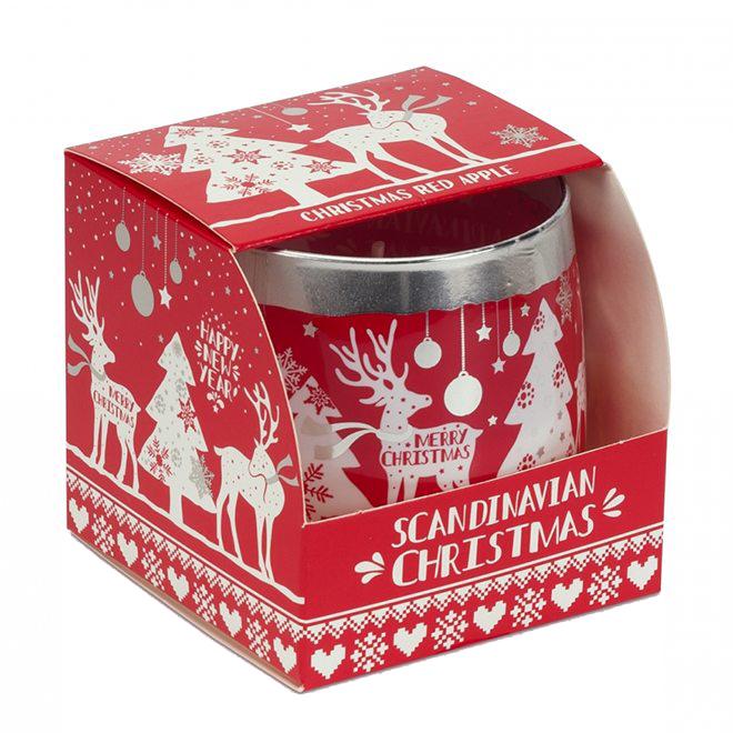 Свічка ароматична Flora Scandinavian Christmas Christmas Red Apple (28794)