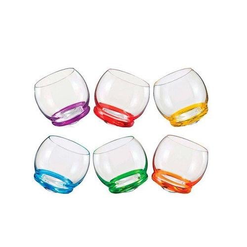 Набор стаканов Bohemia Crazy 390 мл 6 шт. (25250/D4718/390)