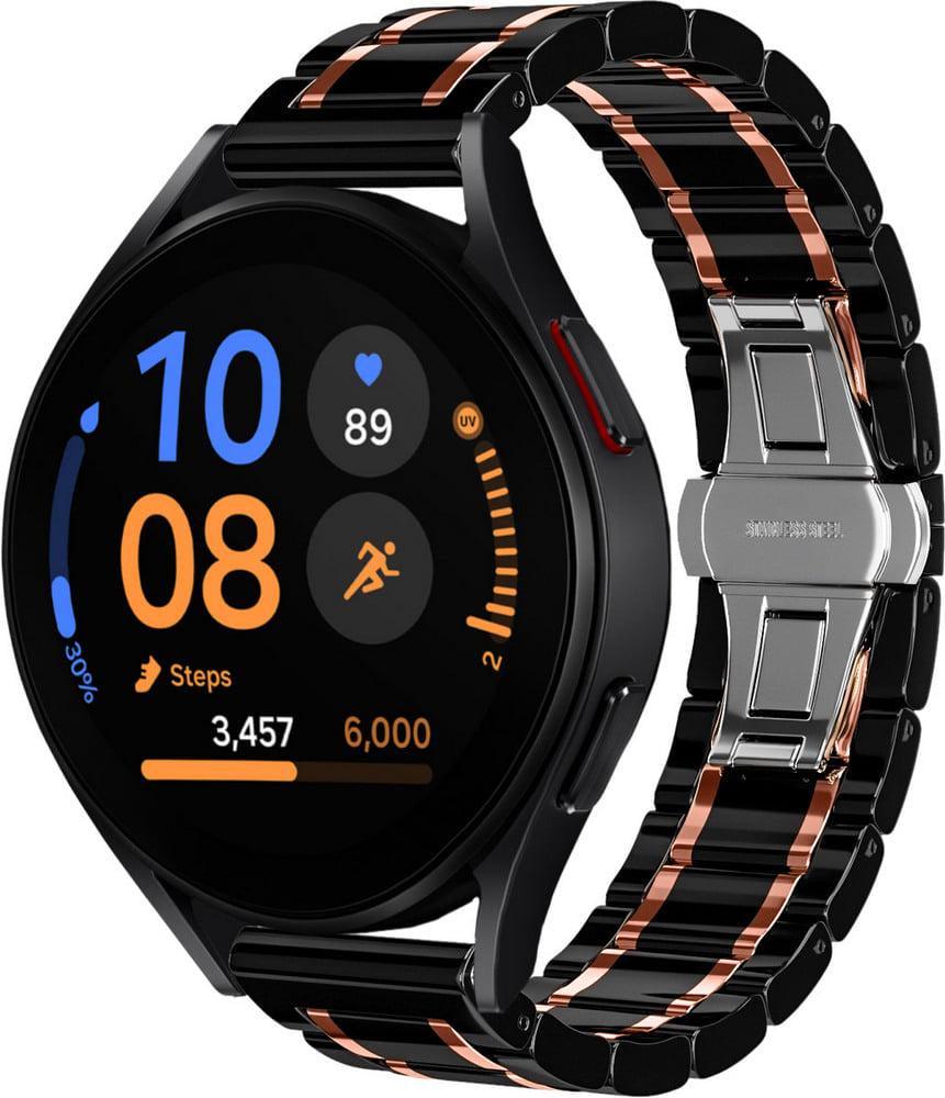 Ремешок керамический Ceramo для Galaxy Watch FE 40 мм Black Pink (39312-51) Ремешок керамический Ceramo для Galaxy Watch FE 40 мм Black Pink (39312-51)